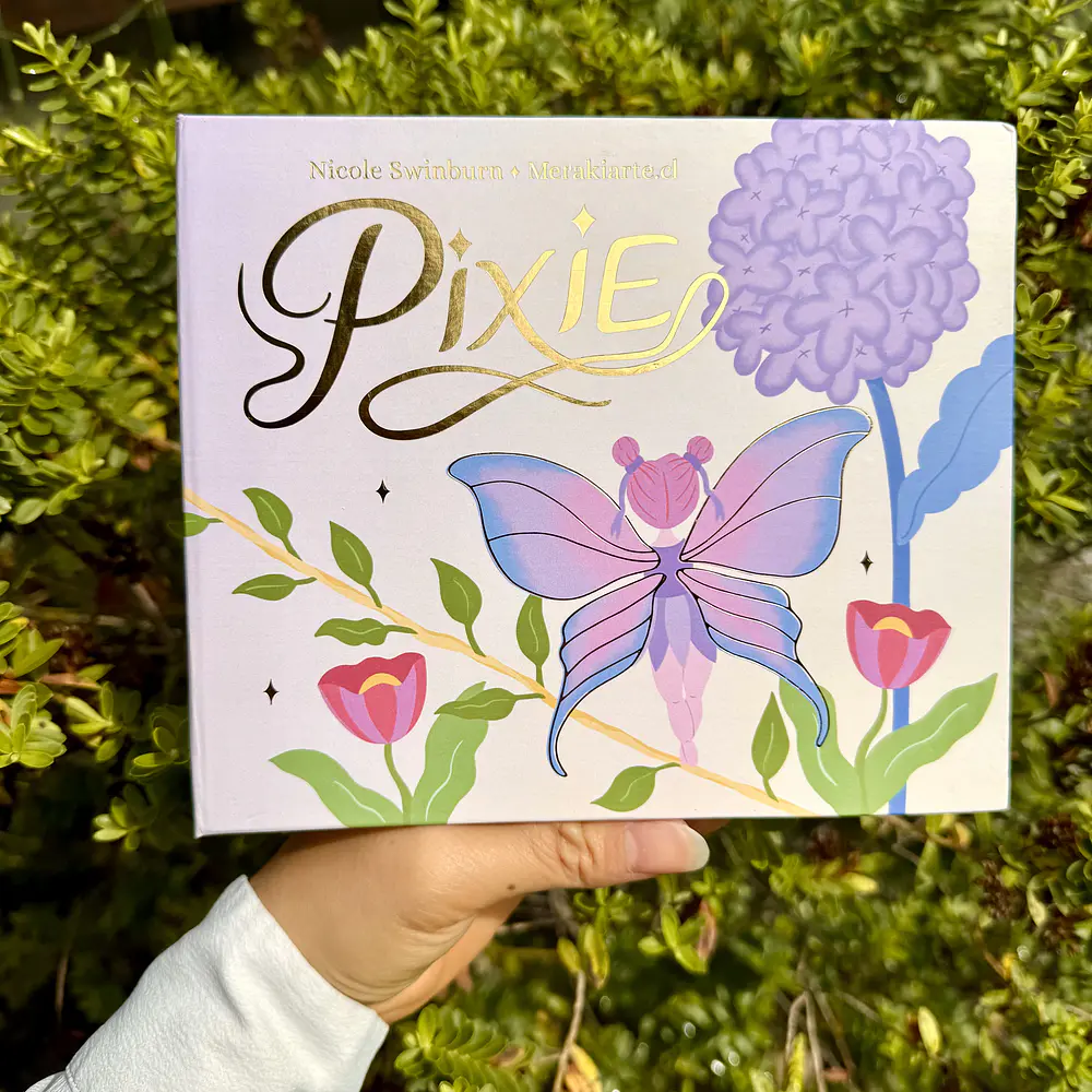 Pixie, libro pocket para colorear, MERAKI.