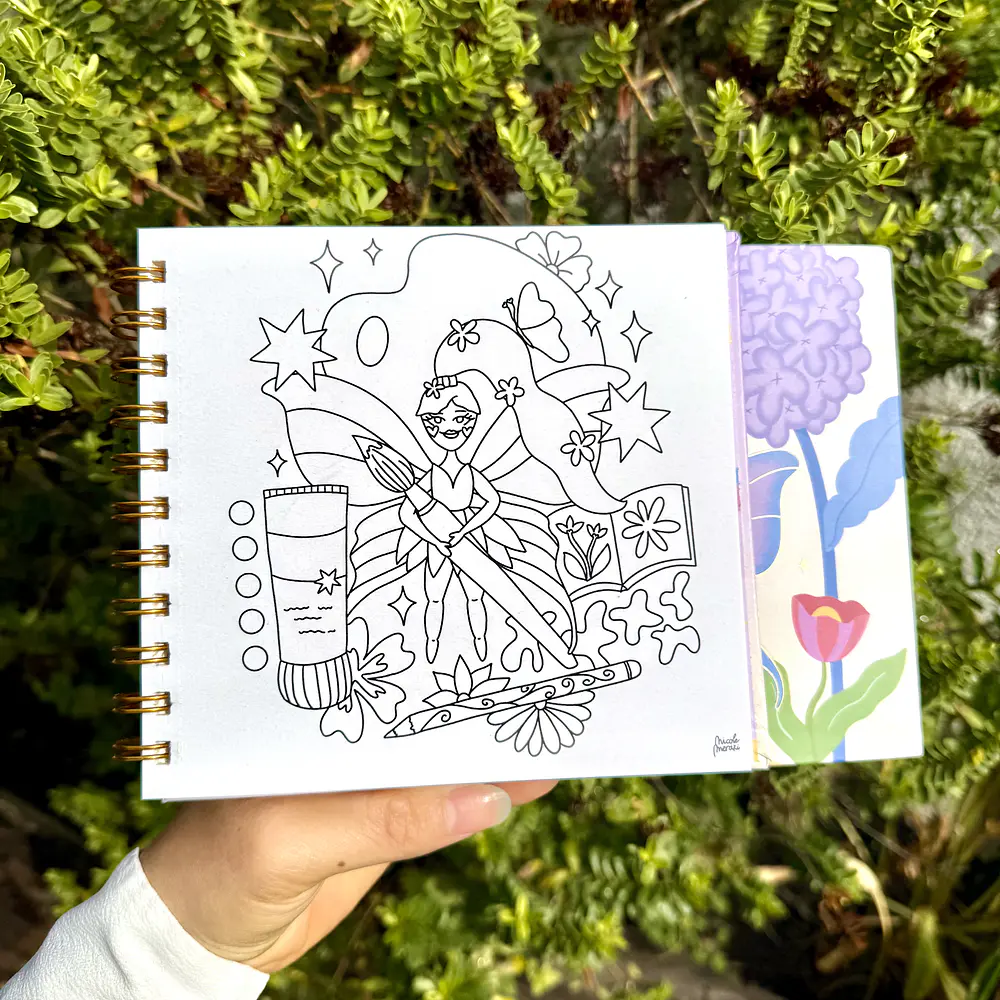 Pixie, libro pocket para colorear, MERAKI.