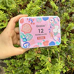 Acuarelas 12 colores, set Floral, Grabie.