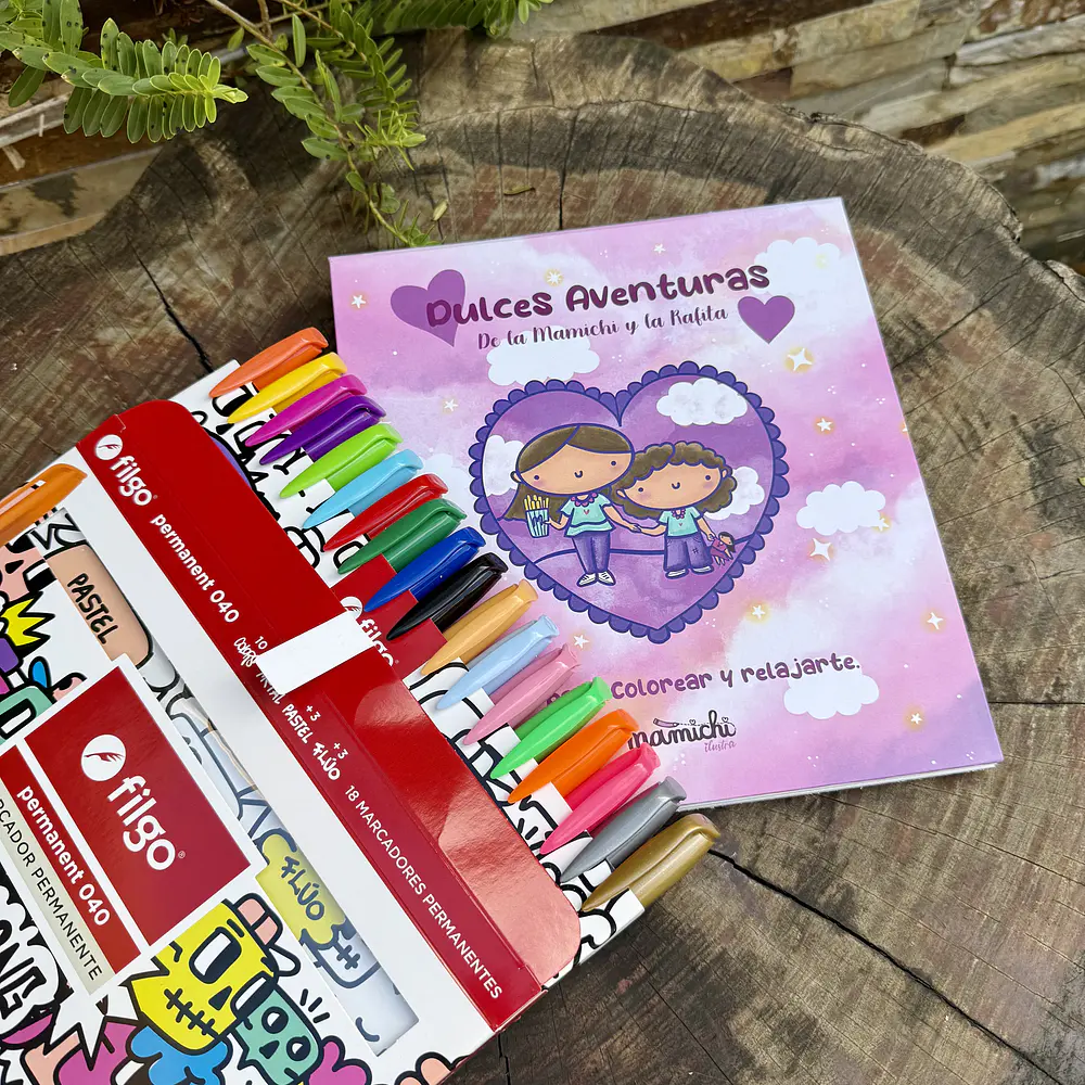 Pack Iniciación , Dulces Aventuras + marcadores permanentes. 