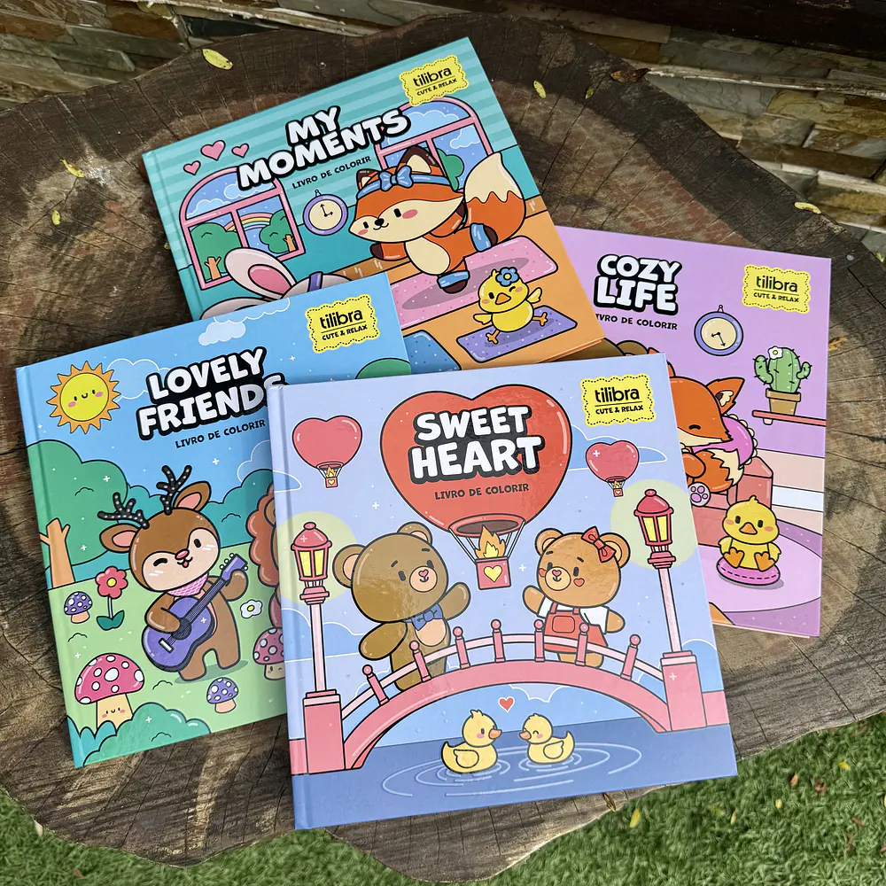 Pack Super kawaii Tilibra, 4 libros Cozy.