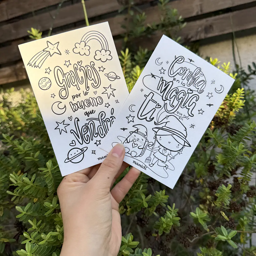 MANTRAS y frases para Colorear y regalar, MAMICHI.