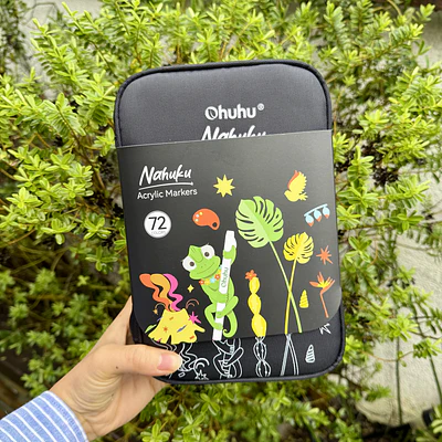 Nahuku, Acrilicos punta pincel, 72 colores, OHUHU.