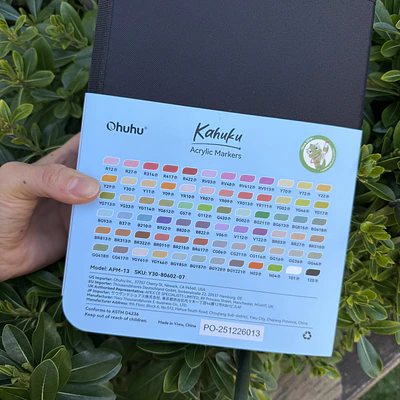 Kahuku 72 colores, punta pincel, Acrílico Ohuhu.