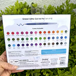 Set 42 Glitter roller gel, 1.0mm, GRABIE.
