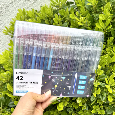 Set 42 Glitter roller gel, 1.0mm, GRABIE.