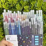 Set 42 Glitter roller gel, 1.0mm, GRABIE.
