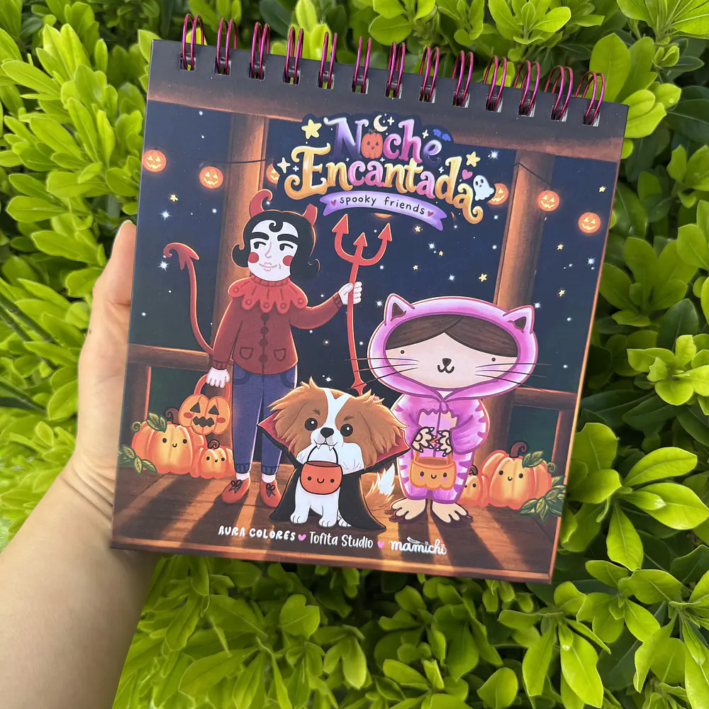 "Noche Encantada", Libro Colaborativo Halloween, Mamichi+Aura+Tofita.