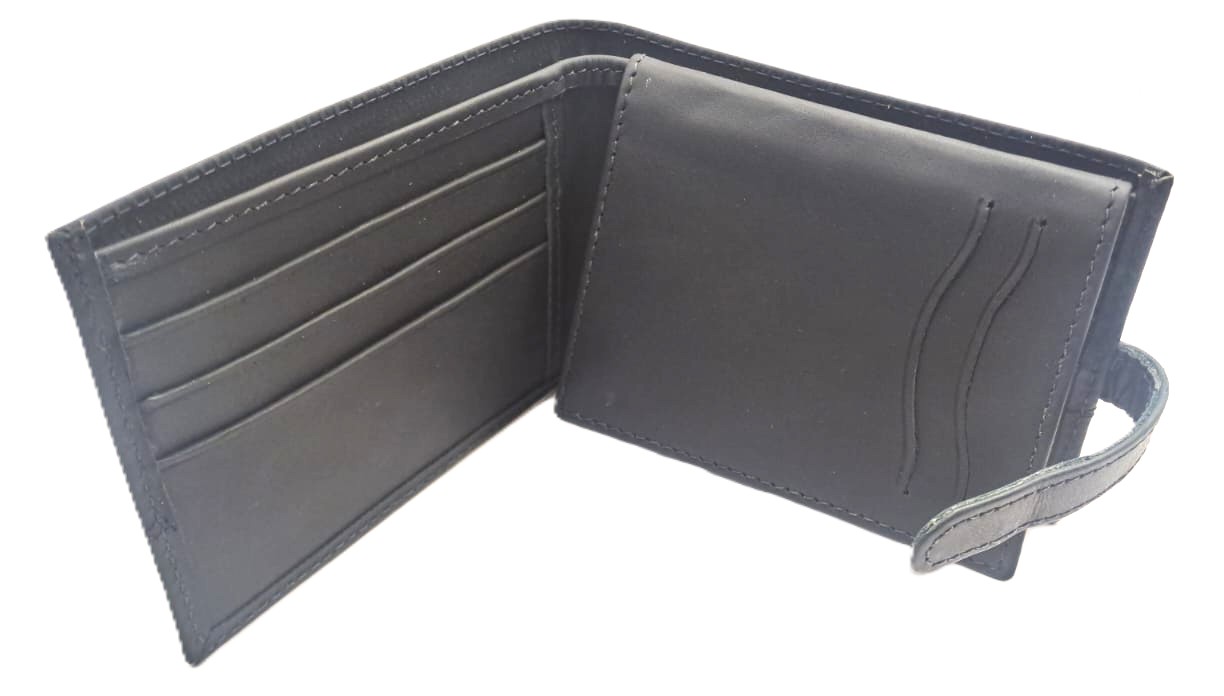 Billetera Terranova 100% Cuero - Negra 4