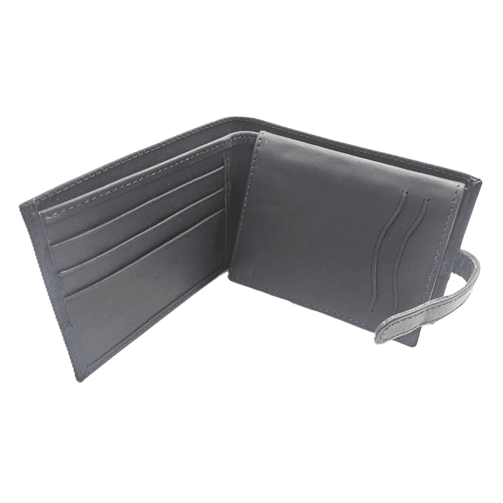 Billetera Terranova 100% Cuero - Negra 5