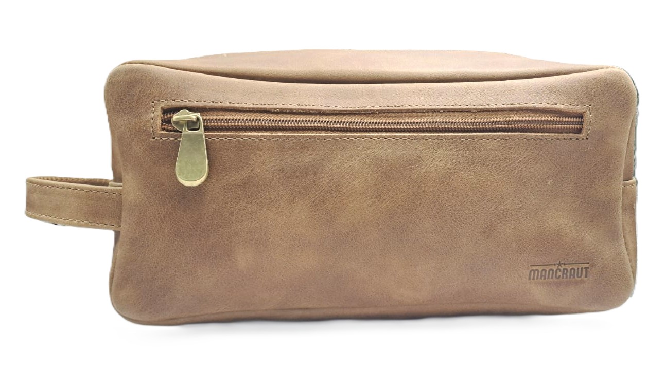 Neceser Magnum 100% Cuero - Café 1