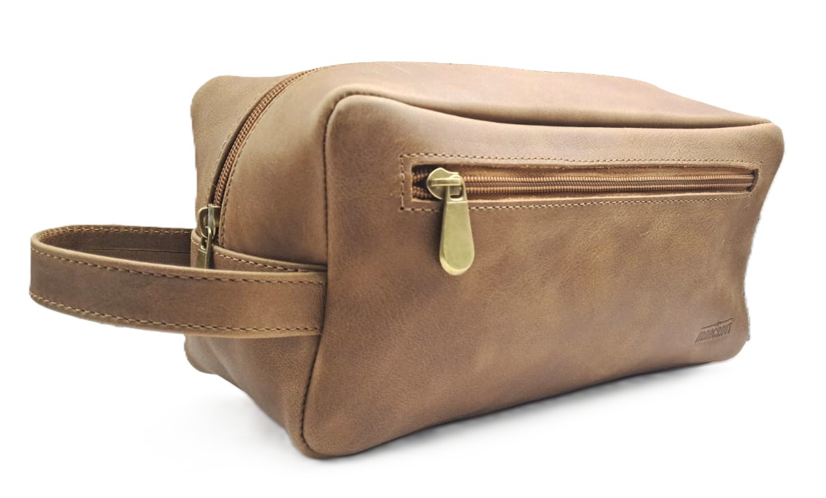 Neceser Magnum 100% Cuero - Café 4