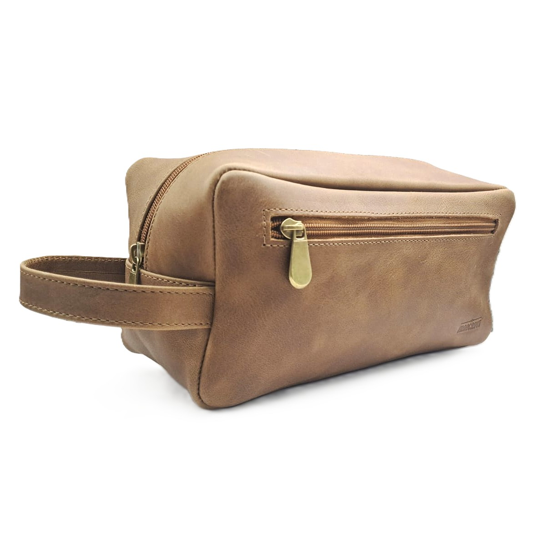 Neceser Magnum 100% Cuero - Café 4