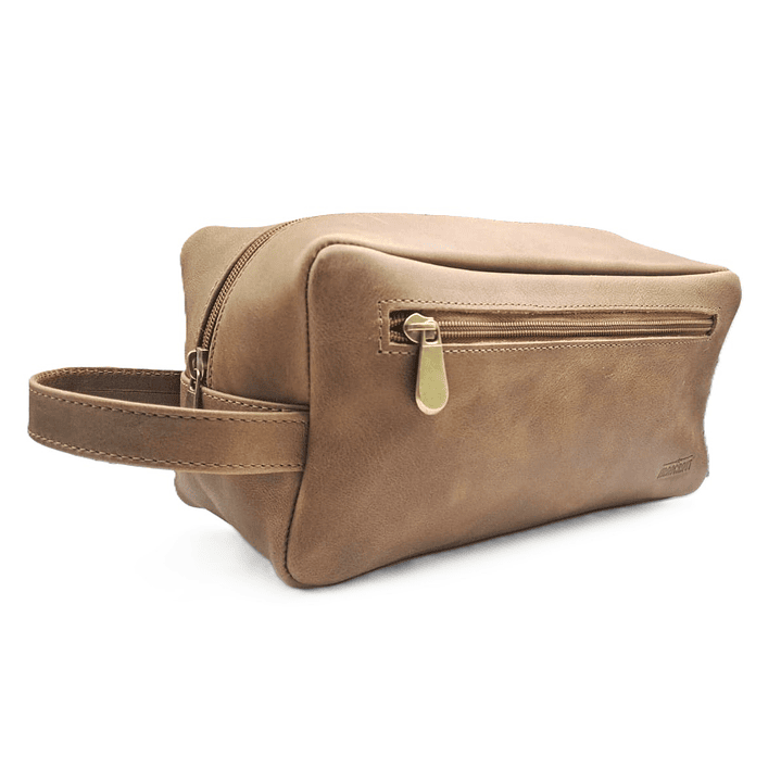 Neceser Magnum 100% Cuero - Café 4