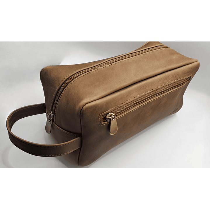 Neceser Magnum 100% Cuero - Café 6