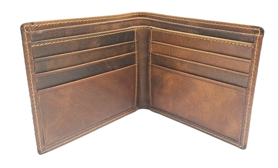 Billetera Nova 100% Cuero - Café 4