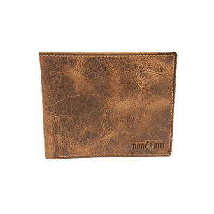 Billetera Nova 100% Cuero - Café Jaspeado