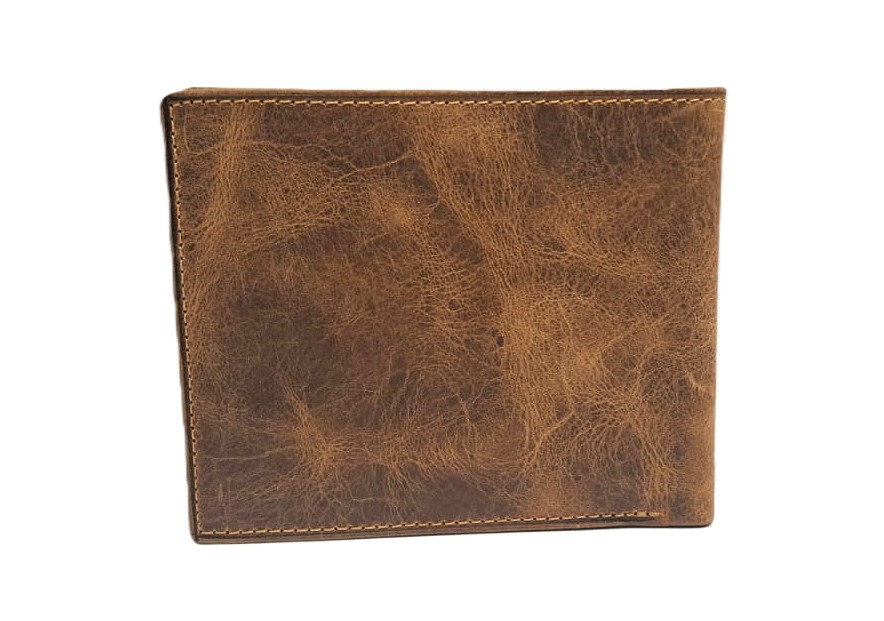 Billetera Nova 100% Cuero - Café Jaspeado 3