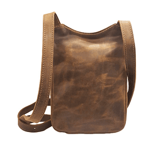 Cartera Aurora 100% Cuero - Café