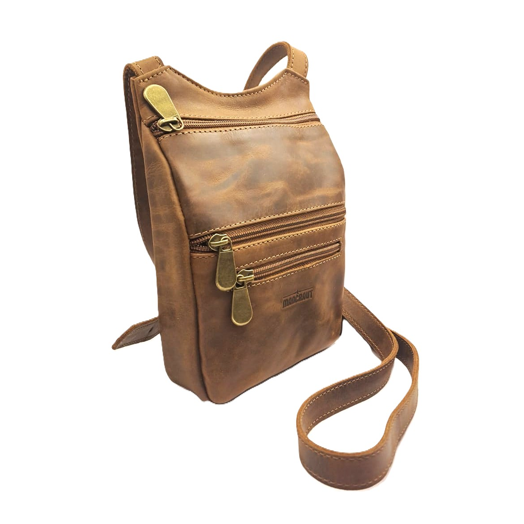 Cartera Aurora 100% Cuero - Café 1