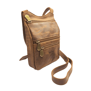 Cartera Aurora 100% Cuero - Café