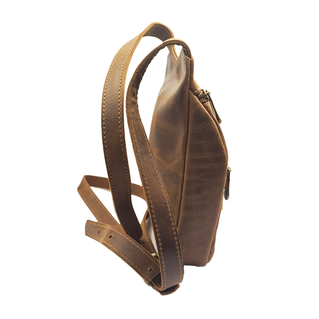 Cartera Aurora 100% Cuero - Café 4