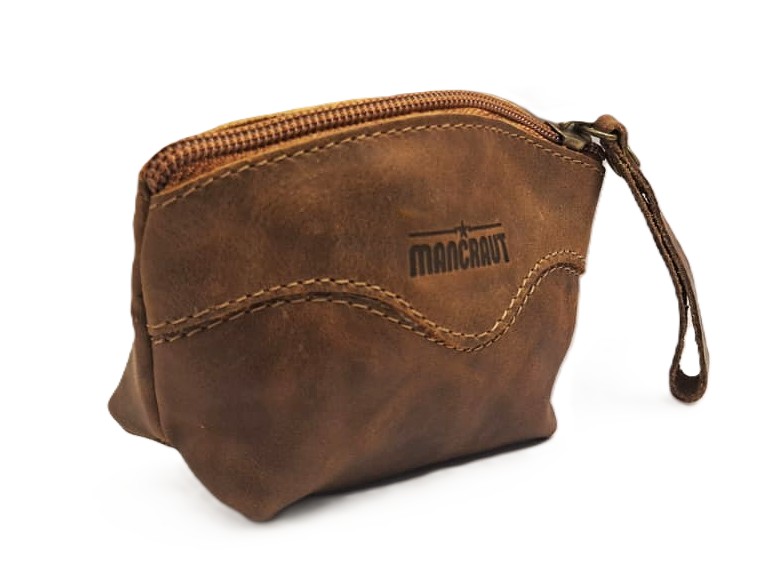 Monedero Doble Cierre 100% Cuero - Café 4