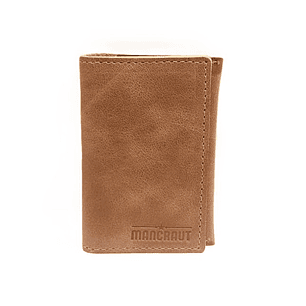 Billetera Tarjetero 100% Cuero - Café