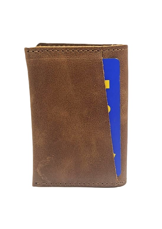 Billetera Tarjetero 100% Cuero - Café 5