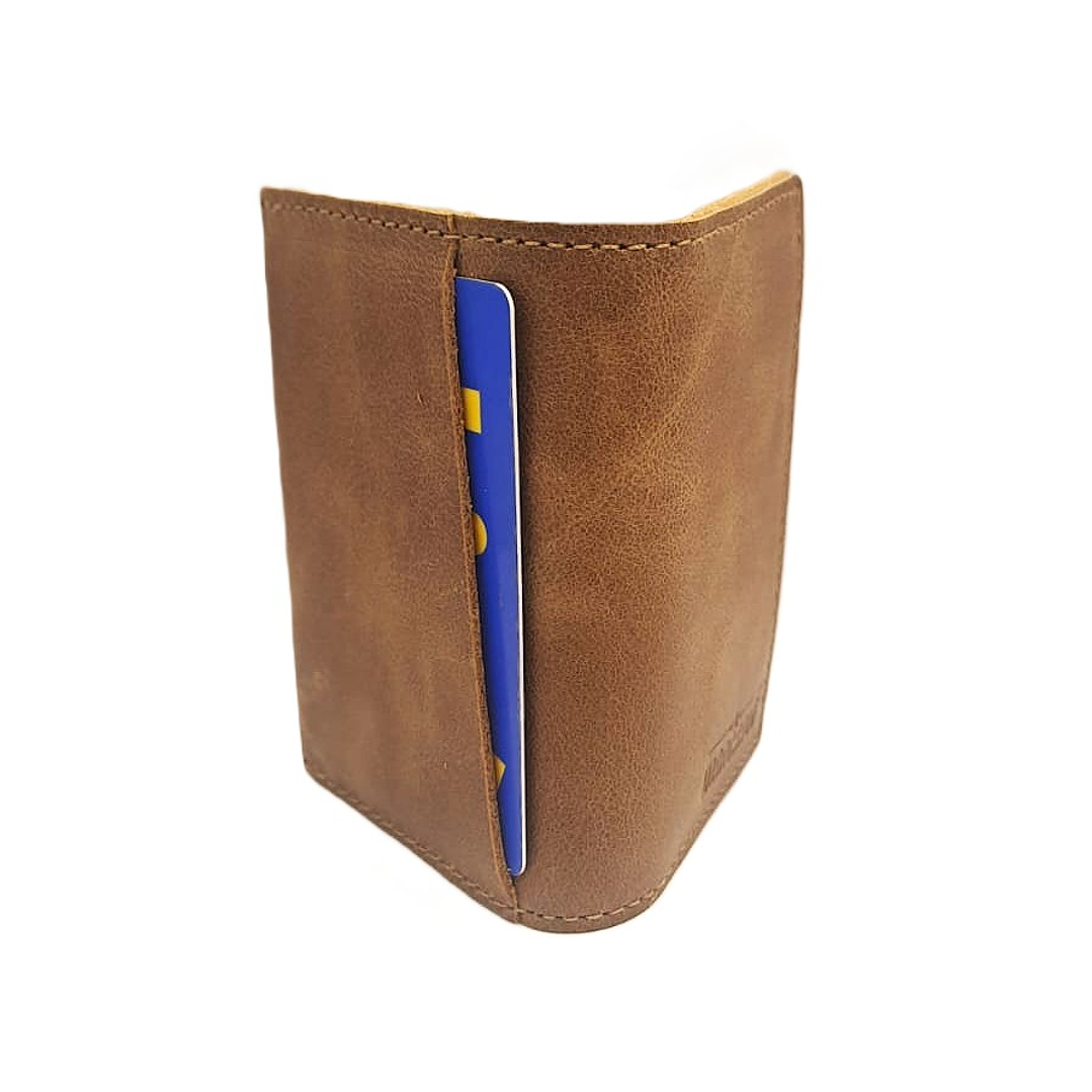 Billetera Tarjetero 100% Cuero - Café 6