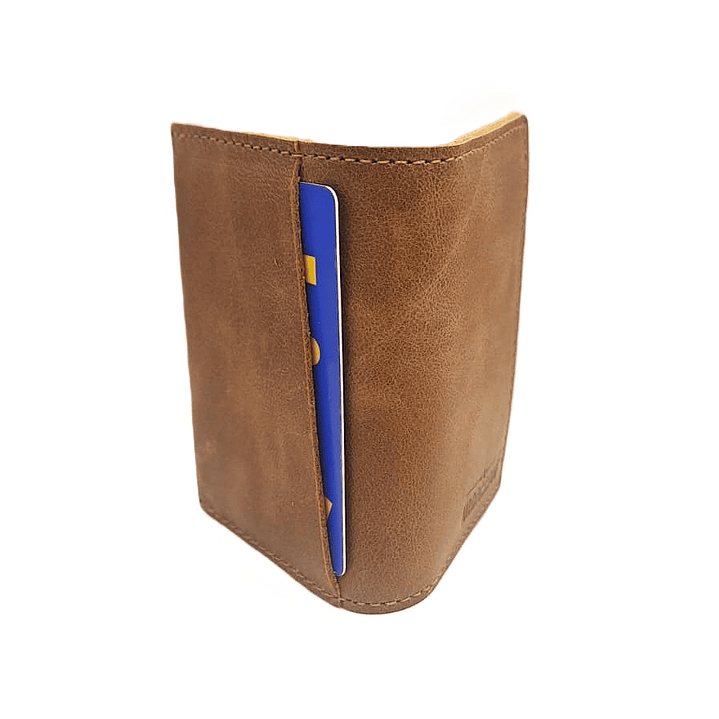 Billetera Tarjetero 100% Cuero - Café 6