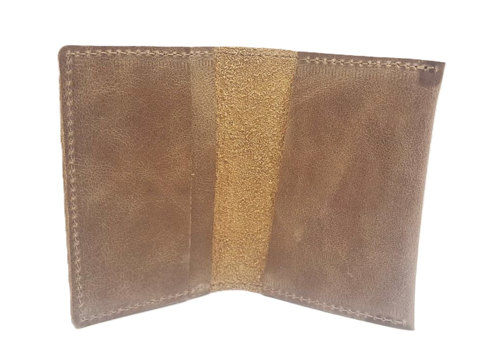 Billetera Tarjetero 100% Cuero - Café 4