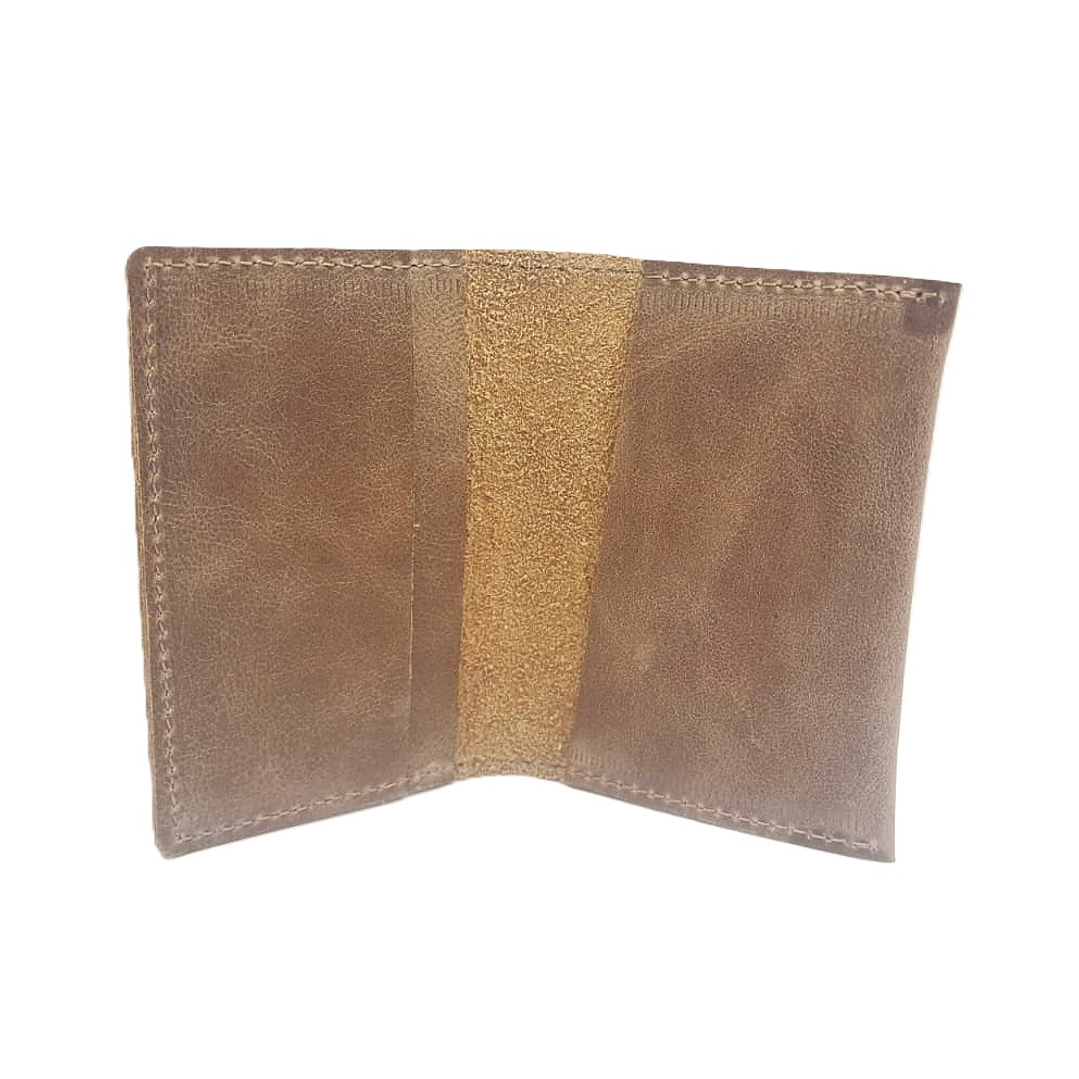 Billetera Tarjetero 100% Cuero - Café 4