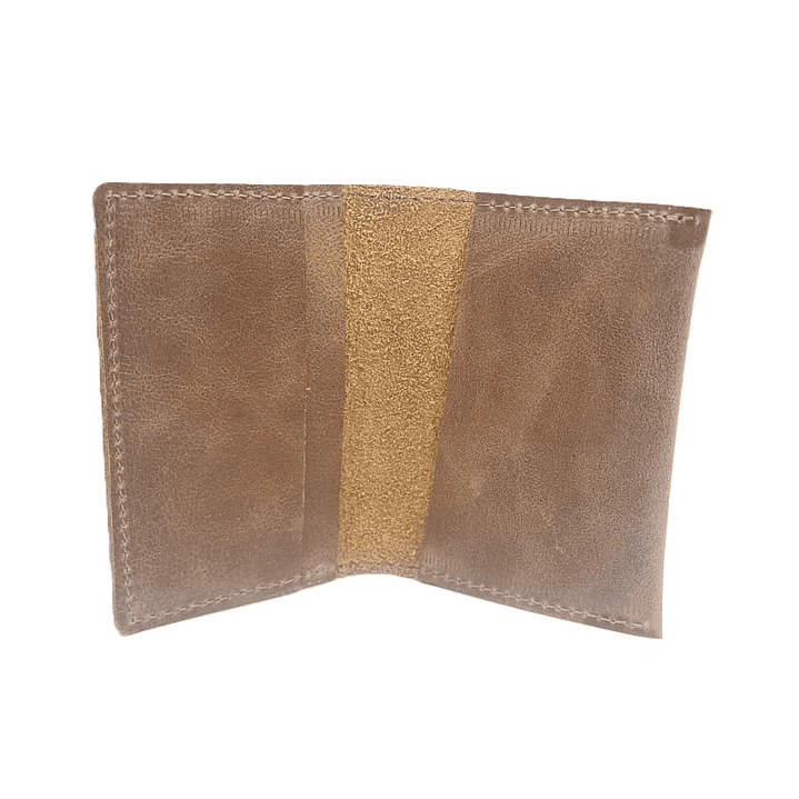 Billetera Tarjetero 100% Cuero - Café 4