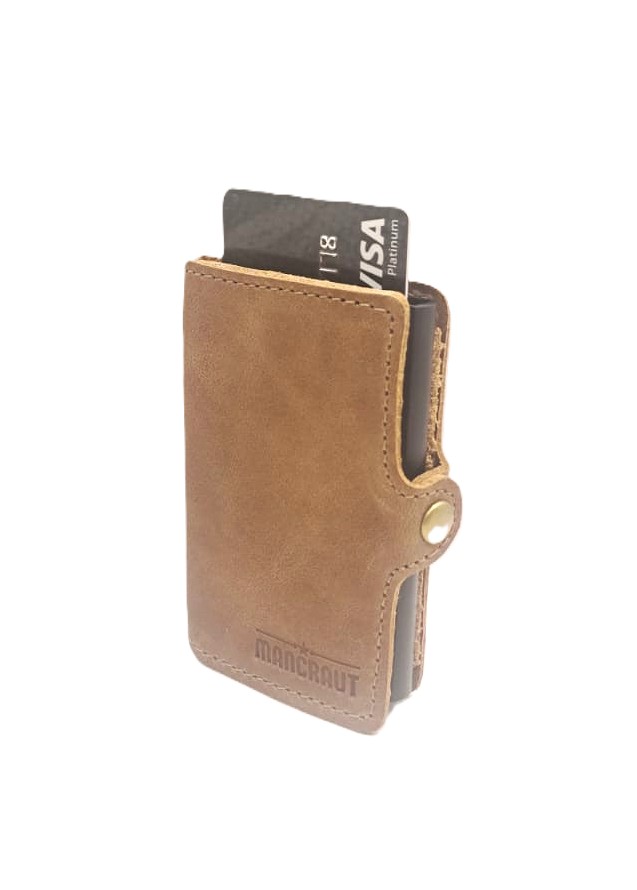 Billetera Fortis Anti-Clonación 100% Cuero - Café 5