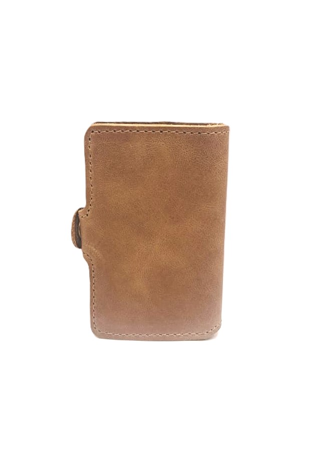 Billetera Fortis Anti-Clonación 100% Cuero - Café 3