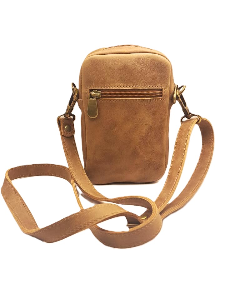 Cartera Solaris 100% Cuero - Café 3