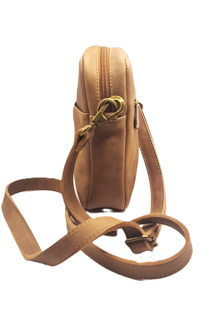 Cartera Solaris 100% Cuero - Café 5