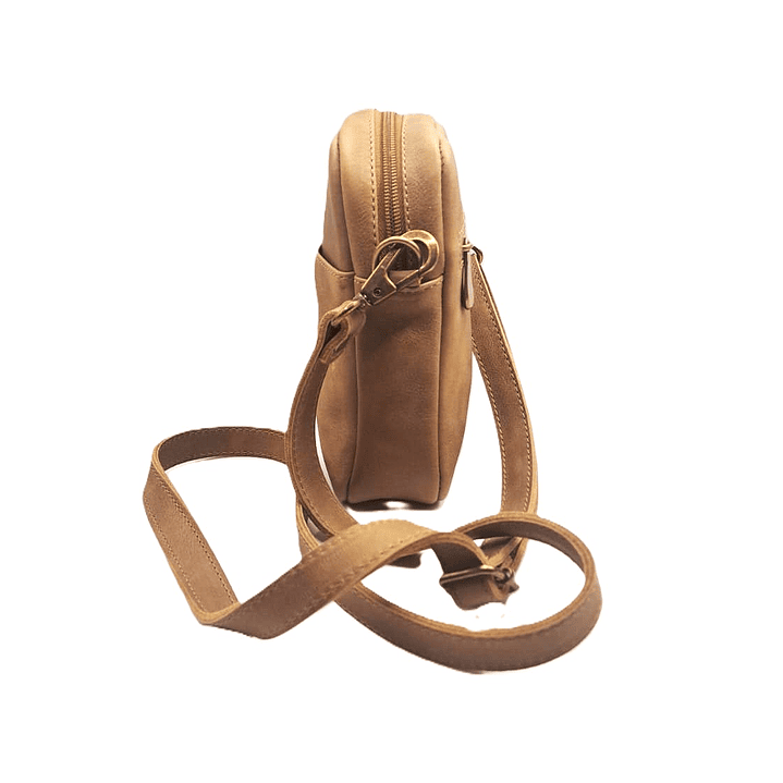 Cartera Solaris 100% Cuero - Café 5