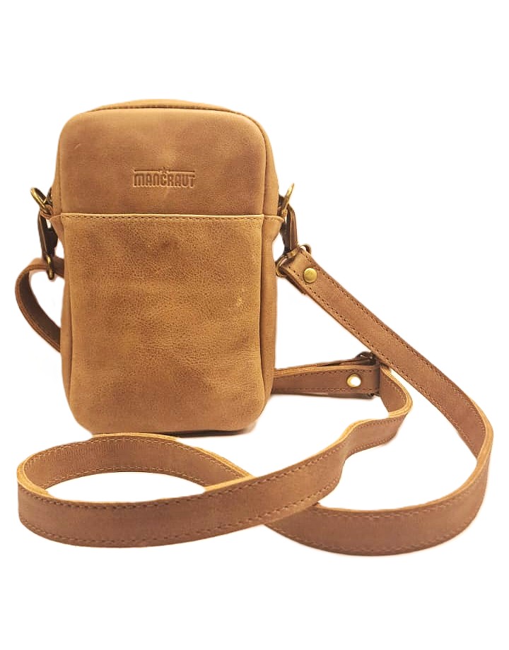 Cartera Solaris 100% Cuero - Café 1