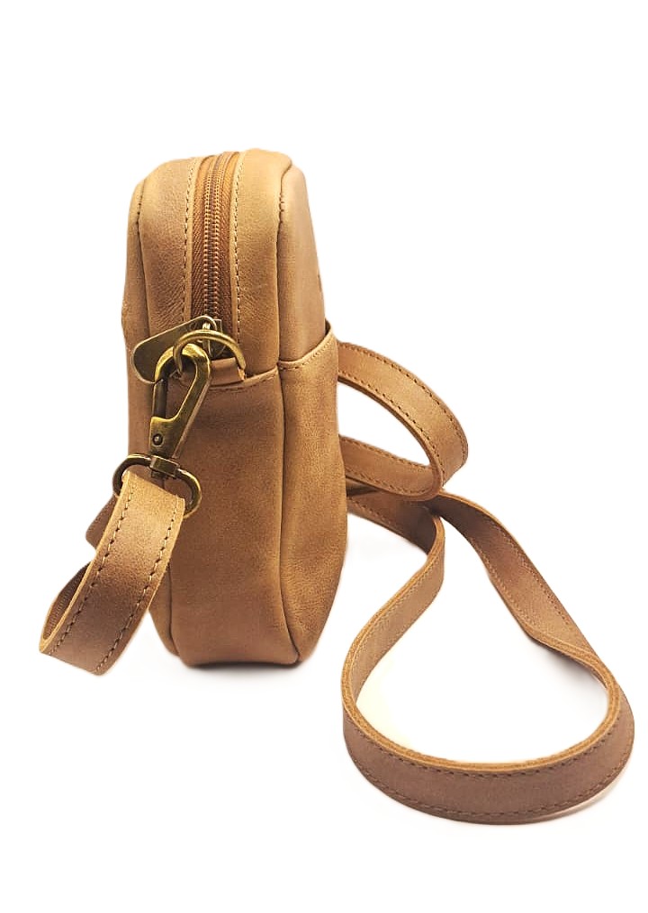 Cartera Solaris 100% Cuero - Café 6