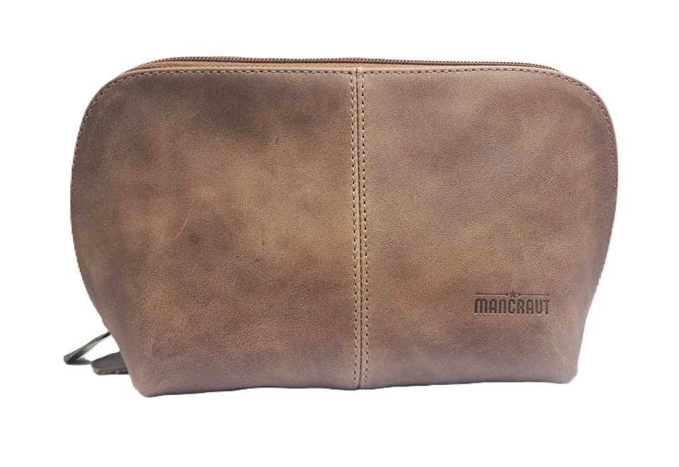 Cosmetiquero Amavita 100% Cuero - Café 3