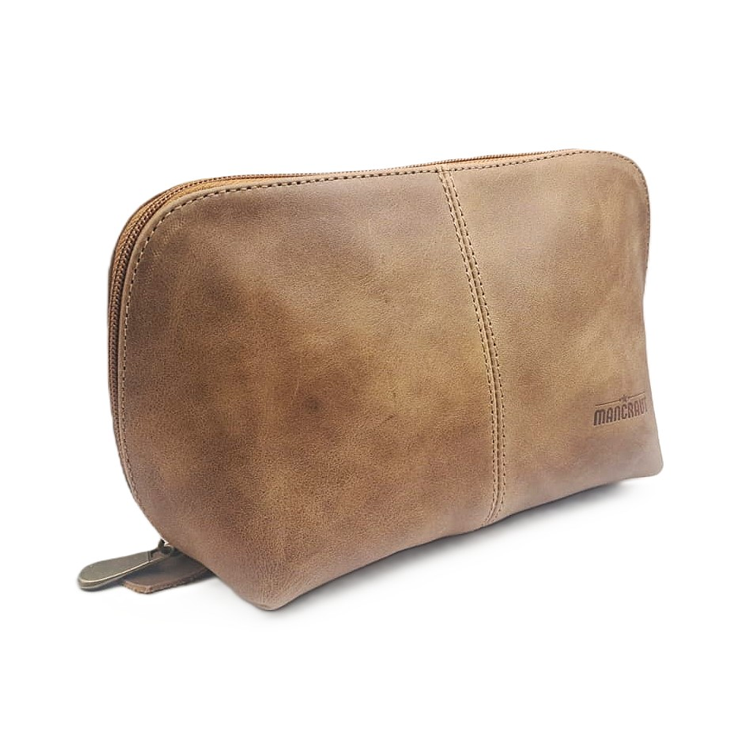 Cosmetiquero Amavita 100% Cuero - Café 4