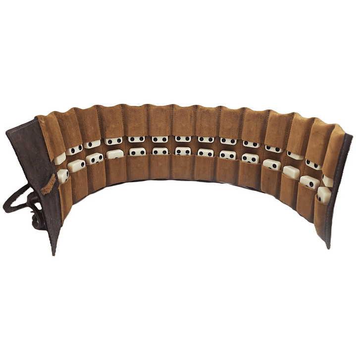 Juego de Dominó Con Funda de Cuero 4