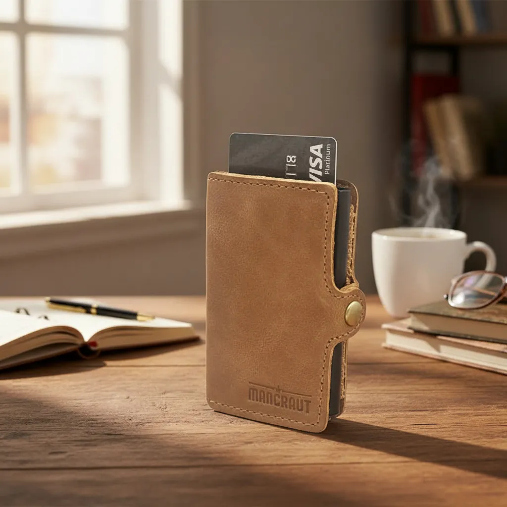 Billetera Fortis Anti-Clonación 100% Cuero - Café 2