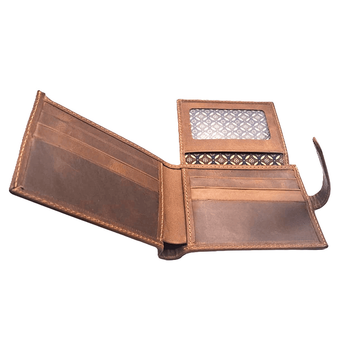 Billetera Terranova 100% Cuero - Café 2