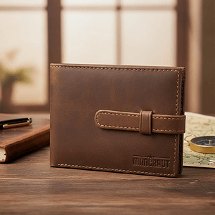 Billetera Terranova 100% Cuero - Café