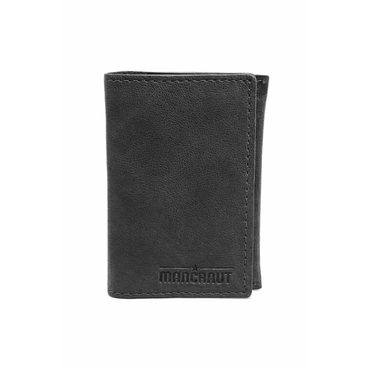 Billetera Tarjetero 100% Cuero - Negro 2