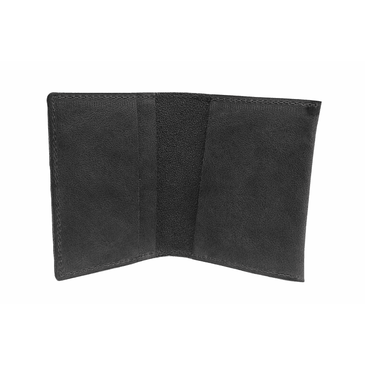 Billetera Tarjetero 100% Cuero - Negro 4