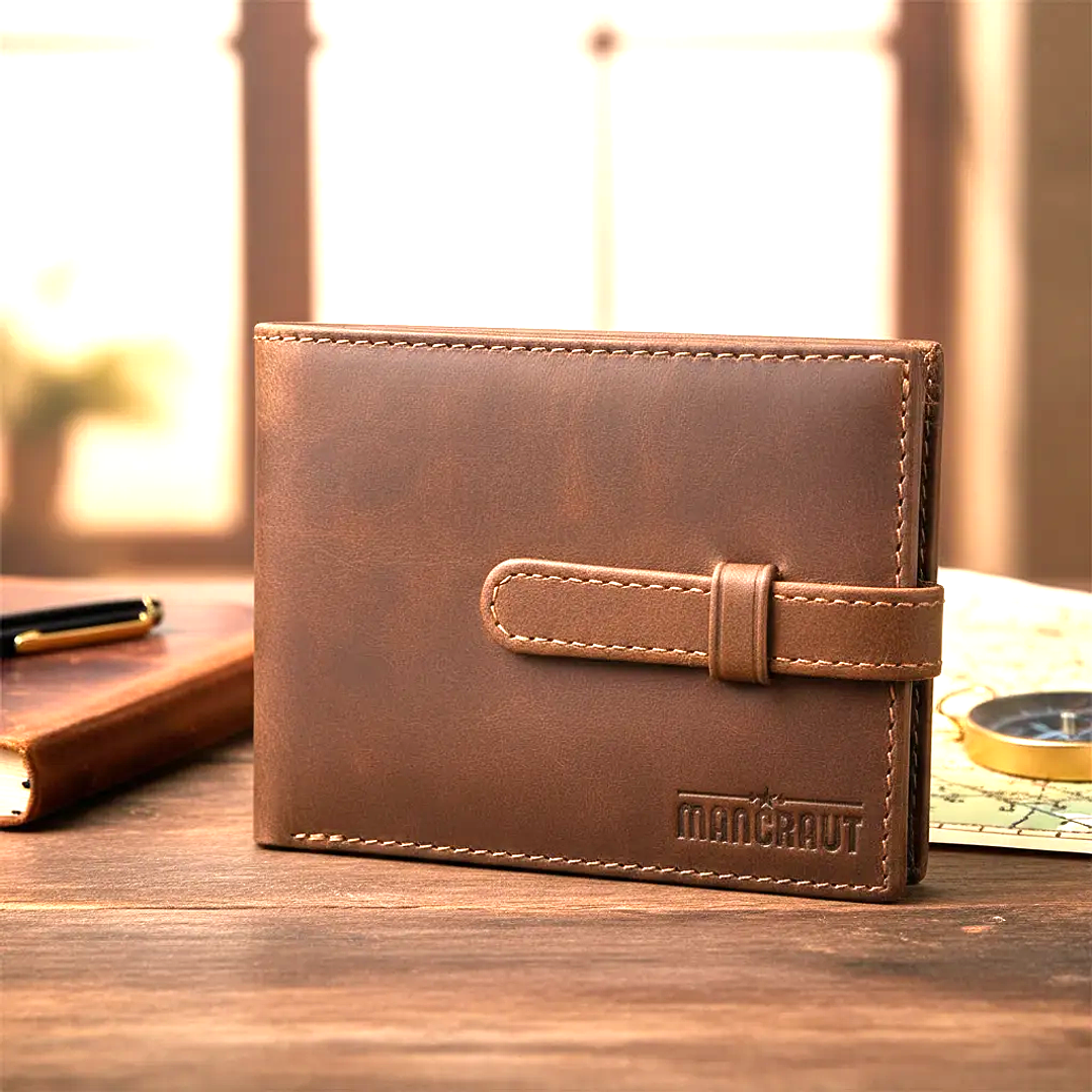 Billetera Terranova 100% Cuero - Café 1